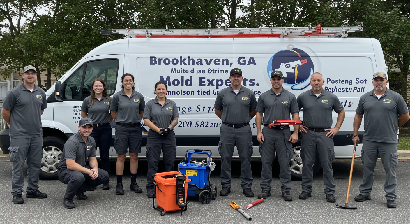Certified mold remediation team in Brookhaven, GA.