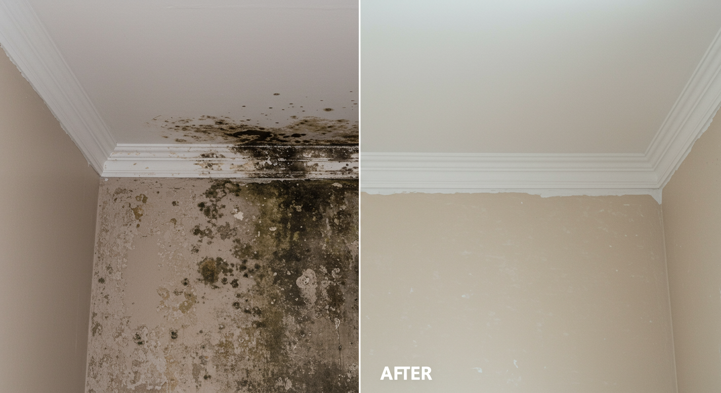 Before-and-After Mold Removal