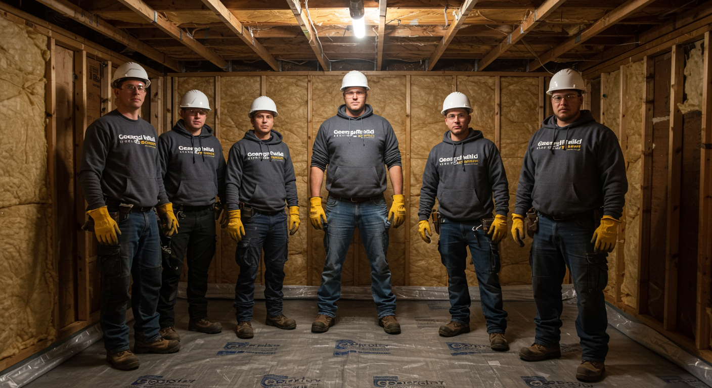 Crawl Space Encapsulation Process in Action