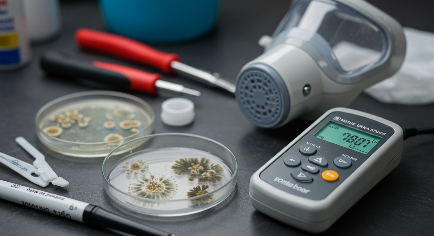 Professional Mold Inspection in Progress