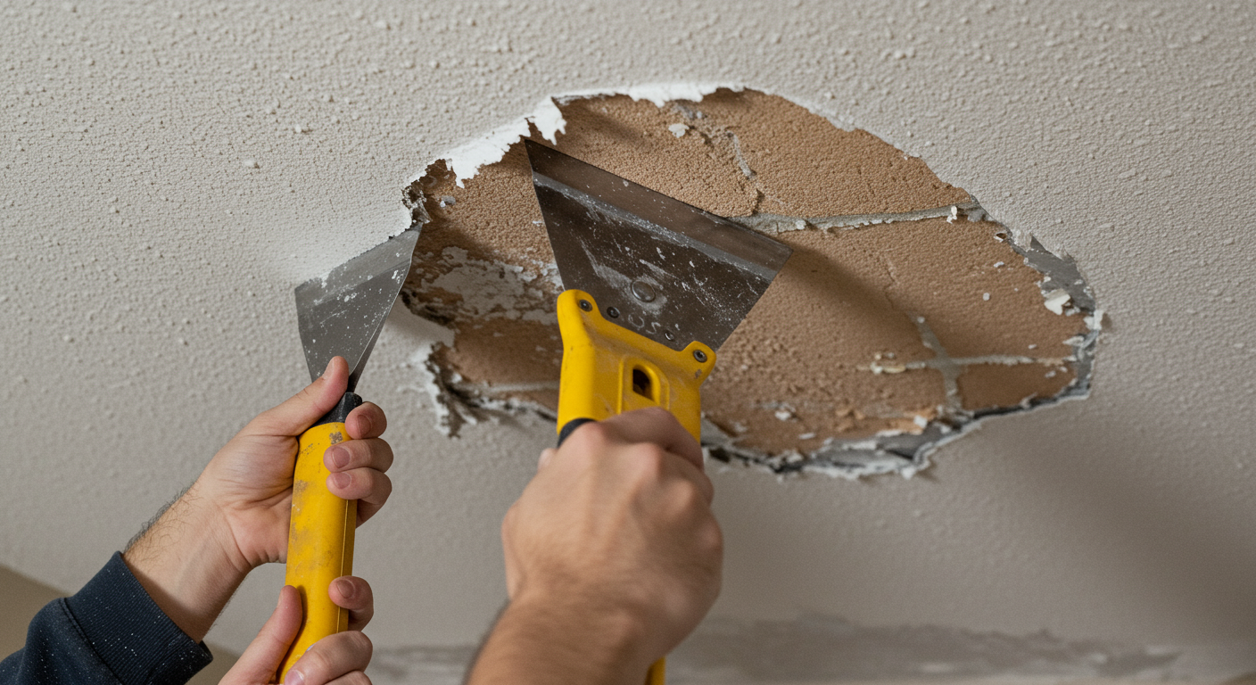 Popcorn Ceiling Removal Process